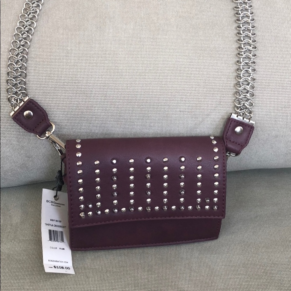 BCBGeneration Sheila Crossbody Plum NWT